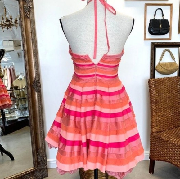 Alice+Olivia Hot Pink Party Dress - Picture 7 of 9